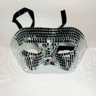 Disco Disco Masquerade Party Dress Up Mirror Half Halloween Glowing