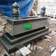 Kijingan Makam Plenton Marmer Hitam