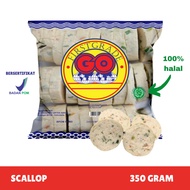 [FROZEN FOOD GO] SCALLOP / SCALLOB IKAN ISI 40 (500GR) MAKANAN INSTAN BAKSO|SOSIS|NUGGET BPOM HALAL