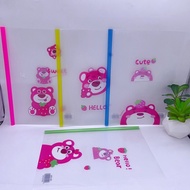 Cute A4 Retractable Document Clip Keeps Paper Flat