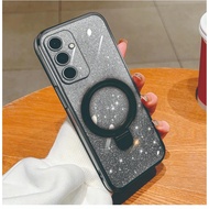 Magsafe Samsung A05 A05s Luxury Glitter Premium TPU Case MagneticRing