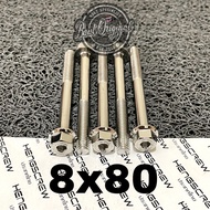 Probolt bolt 2 keys 2 keys stainless 8x80 thread 12 length 8 cm