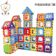 Large House Building Blocks Assembling Machinery Building Handmade Building Blocks Building Blocks L