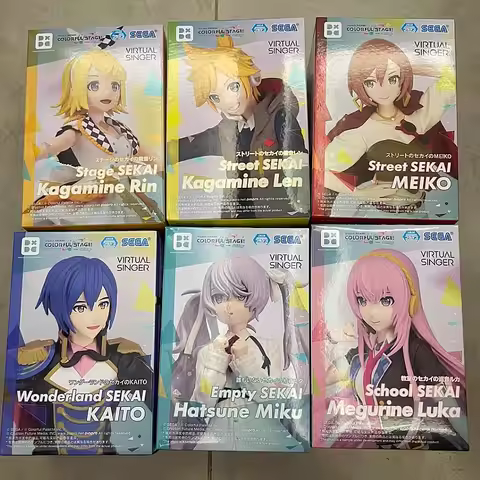 Sega Hatsune Miku Colorful Stage Anime Action Figures Sekai Project Miku Megurine Luka Kagamine Len 