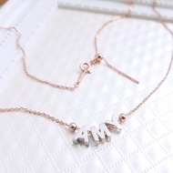 你的名字。DIY英文字母 925銀配件 銀項鍊