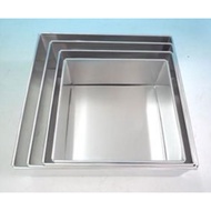 Aluminium Square Loose Base Cake Tin 5/6/7/8/9/10/11/12 Inch
