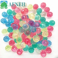 AENEH 6Pcs Diamond Bouncy Ball, Bouncy toy Large Rubber Bouncy Ball, Creative Random Clear Rainbow C
