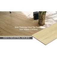 3mm thk vinyl tyle flooring 20pcs/box 3.3489sqm/box