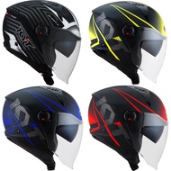 Helmet KYT Casco D-CITY Open Face Half  (dual visor)