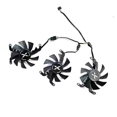 For XFX AMD Radeon RX 6650XT OC V2 RX6600 XT Graphics Card Fan Replacement 75MM 4PIN T128015SM RX665