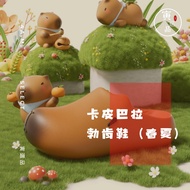 < 4AM Yinxuan > Chikoku Kapibara Spring Summer Edition Birkenstock Shoes Muller Baotou Slippers Warm