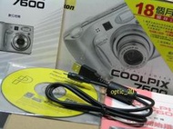 全新 Nikon USB 傳輸線 CoolPix S510 S520 S560 S570 S600 S630 S2500 S640 S710 L19 4100 5700 8800 7600 3700 