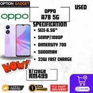 OPPO A78 5G [8GB RAM/128GB ROM] ORIGINAL SECONDHAND PURPLE COLOUR