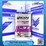 EXN LUBE Engine Oil - 5w30 (4 Litre) - Fully Synthetic Engine Oil - Molyracing - Passenger Car