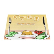 Sanrio Gudetama Custom Table Placemats PVC Woven Art Washable Table Placemats for Party Buffet Dinne