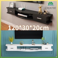 【Ready Stock】Tv Cabinet Wall Mounted/Almari Tv/Kabinet Tv /rak tv kayu/Rak TV/Tv Rack/White Color/Tv