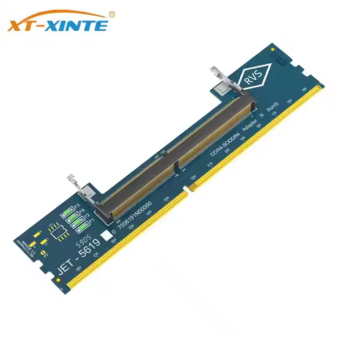 Laptop SO DDR4/DDR5 RAM to DDR4/DDR5 PC Desktop Adapter Card Memory Tester SO DDR5 to DDR5 U-DIMM 6-