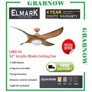 [CLIMATE VOUCHER ]Elmark LMD 36 52" Acrylic Blade Ceiling Fan / free express delivery