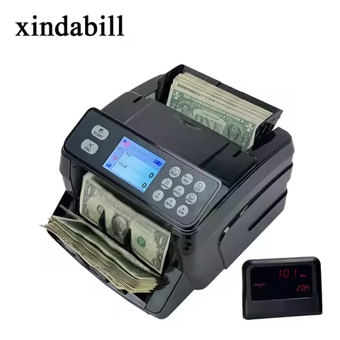 XD-2830R Money Counter IR Mix Value Bill Counting Machine Banknote Sorter Detector for EUR AED MXN