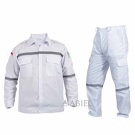 (DIKIRIM DARI BANDUNG) Baju Wearpack Safety Setelan Seragam Kerja Atasan Dan Bawahan Wearpak Safety