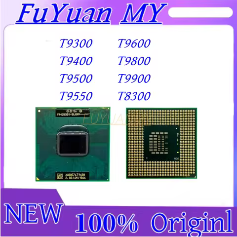 1pcs/lot 100% New CPU laptop Core 2 DuoT9300 T9400 T950 T9550 T9600 T980 T9900 T8300 CPU 6M Cache//1