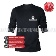 Baju Embroidery Auntie Anne Fast Food Bread Uniform Cotton 100% T Shirt T-Shirt Shirts Long Sleeve P