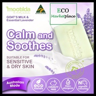 Sabun MOOTILDA Goat's Milk &amp; Lavender Organic Natural Bar Soap 100g - Australian Made &amp;