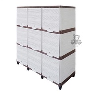 Lemari Pakaian Baju Plastik Tripllip 3 Susun 9 Pintu LEMARI PAKAIAN RAK TV MEJA TV LEMARI BUKU LACI 