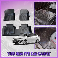 TPE Carpet Vios 2019-2022 MAGIC MAT 5D Car Mat Karpet Kereta