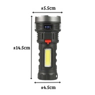 KUKE SENTER LED 4 MATA + COB LIGHT SUPER TERANG L-S03/SENTER LED RECHARGEABLE