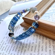 皇家藍 精品藍晶石手排 紫光拉長石貔貅 海水藍寶 雙色堇青石