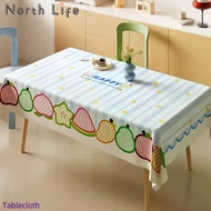 Dopamine Cartoon Pvc Tablecloth Cute Fruit Waterproof Cover Cloth Rectangular Easy-care Furniture Du