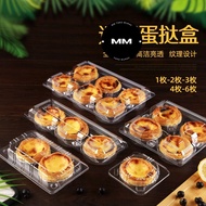 10pcs Mica egg tart Mica pie Packaging egg tart mini cake box