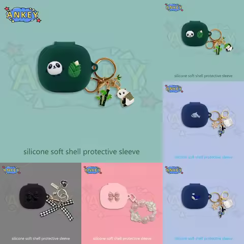 for Anker Soundcore P25i R50i P20i Case Earphone Silicone Case Cute Panda Earbuds Soft Protective He