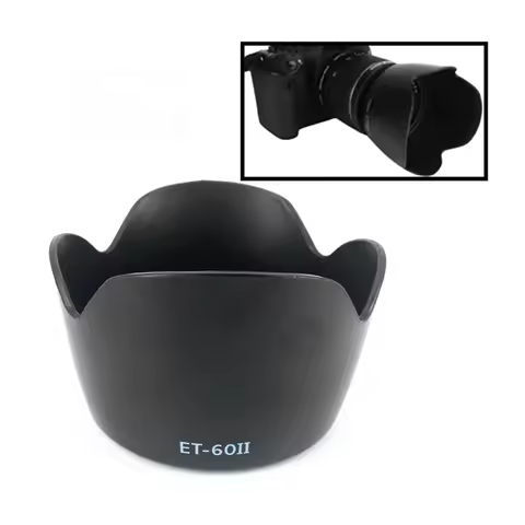 Flower Petal Lens Hood Replace ET-60II ET60II for Canon 55-250 75-300 f/4-5.6 90-300 mm f/4.5-5.6 ET
