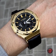 G-Shock Golden Dial Casioak with Black rubber strap