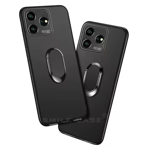 Funda for ZTE Blade V50 Design (4G) Case 6.6 Inch Black Finger Ring Soft Silicon Cover for ZTE Blade
