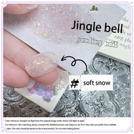 ADHERE Yanling Christmas Nail Polish Gel Jingle Bells Series Edelweiss Green Glitter Sequin Photothe