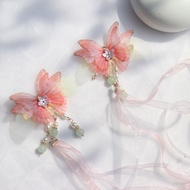 Hanfu Hair Accessories Butterfly Ribbon Clip Pair Clip