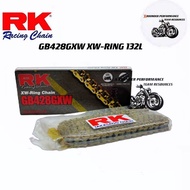 RK TAKASAGO 428GXW XW-RING 132L GOLD CHAIN 100% ORIGINAL