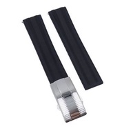 19mm, 20mm, 21mm, 22mm 氟橡膠快拆錶帶, 雙間紋, 剪帶款, 8個色