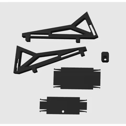 DIY Building Block Wall Display Bracket Wall Mount Holder for Lego 42096 RSR Technic