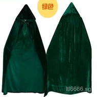 Popular Halloween Grim Reaper Hooded Cape cos Costume for adults: demon cape, vampire cape, wizard r
