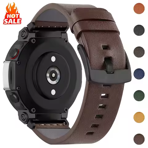 Leather Band For Huami Amazfit T-REX 3/2 Watch Strap Man For Amazfit T-Rex/T-Rex Pro/T-Rex 2 Ultra B