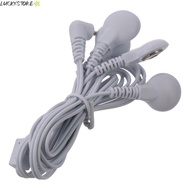 LUCKYSTORE Cable Lead Wires, 4 in 1 2.5mm Plug to 3.5mm Snap Electrode Wires, Replacement 1.2M/3.94f