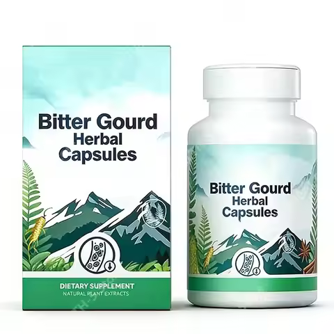 Bitter Melon Capsules with Cinnamon Extract Supports Metabolic Wellness & Vitality Vegetarian, Non-G