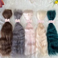 Imported Combed Mohair Hair Row ob11/bjd/blythe Doll Wig Original Hair/