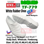 779  BOWLING Kampung Adidas White Rubber Waterproof Shoe Rubber Boot Kasut Getah Putih