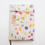 熱帶水果鳳梨 可調式 A5 布質書套