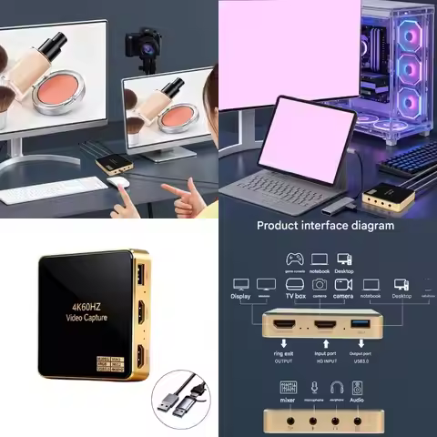 4K 60Hz Video Card For Gaming Streaming And Video Production Recording